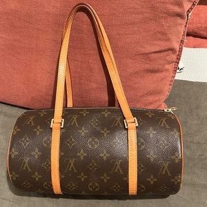 LV Papillon Handbag Monogram Canvas 30